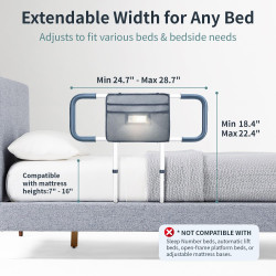 Rieles de cama para adultos mayores