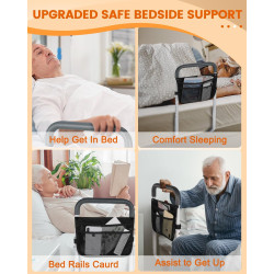 Rieles de cama para adultos mayores