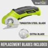 SnapFresh Tijeras eléctricas inalámbricas, mini cortador eléctrico de 4 V