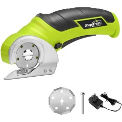 SnapFresh Tijeras eléctricas inalámbricas, mini cortador eléctrico de 4 V
