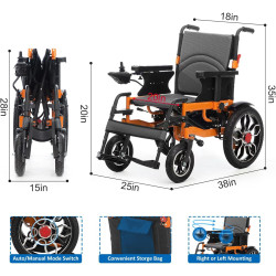 Silla de ruedas eléctrica para adultos mayores | Silla de ruedas electrica con movilidad automatica