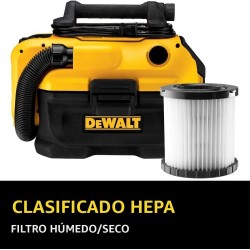 DeWalt DCV581H Aspiradora para agua y polvo | Con flitro y dos boquillas