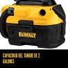 DeWalt DCV581H Aspiradora para agua y polvo | Con flitro y dos boquillas