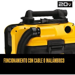 DeWalt DCV581H Aspiradora para agua y polvo | Con flitro y dos boquillas