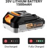 Taladro eléctrico inalámbrico: Deko Pro - Taladro inalámbrico de 20 V
