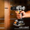 Taladro eléctrico inalámbrico: Deko Pro - Taladro inalámbrico de 20 V