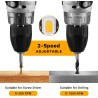 Taladro eléctrico inalámbrico: Deko Pro - Taladro inalámbrico de 20 V