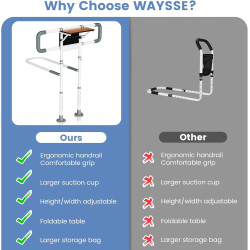 Rieles de cama para adultos mayores