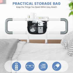 Rieles de cama para adultos mayores