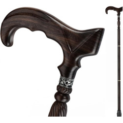 URFORESTIC Bastón de madera hecho a mano | Baston de madera masciza echo a mano