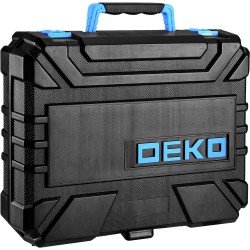 DEKOPRO Juego de taladros: juego de herramientas con taladro inalámbrico azul de 8