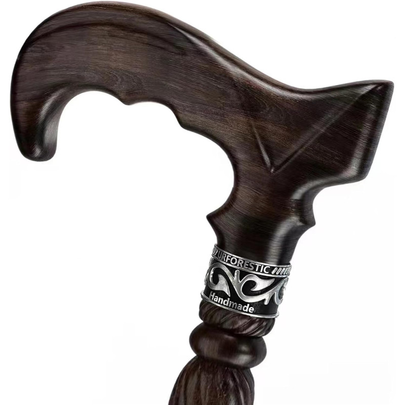 URFORESTIC Bastón de madera hecho a mano | Baston de madera masciza echo a mano