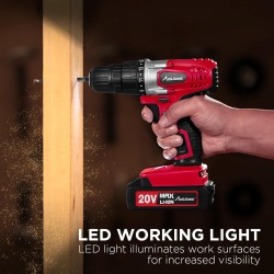 Juego de taladro inalámbrico de litio de 20 V Max