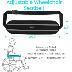 Vive Cinturón de seguridad para silla de ruedas |  Cinturon para evitar caidas o accidentes en sillas de ruedas