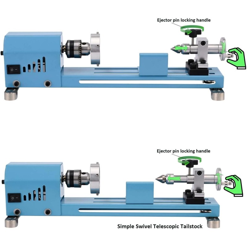 Mini máquina de torno multiuso Torno con herramientas profesionales Mini máquina de torno multiuso Torno con herramientas profesionales