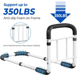 Rieles de cama para adultos mayores