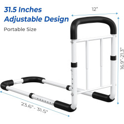 Rieles de cama para adultos mayores