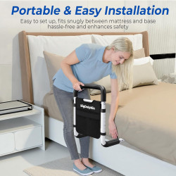 Rieles de cama para adultos mayores