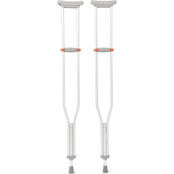 Medline Muletas ligeras de aluminio | Con agarraderas acolchadas y ligeras