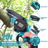 Saker Mini motosierra, motosierra eléctrica portátil inalámbrica