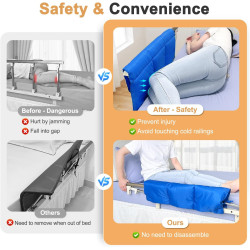 Almohadillas de cojín para rieles de cama de hospital