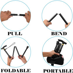 Bastón plegable y ligero | Baston flexible y con goma antideslizante