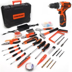 COMOWARE Kit combinado de herramientas de taladro inalámbrico de 16.8 V