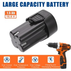 COMOWARE Kit combinado de herramientas de taladro inalámbrico de 16.8 V