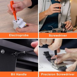 COMOWARE Kit combinado de herramientas de taladro inalámbrico de 16.8 V