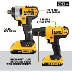 DEWALT Kit combinado de herramientas eléctricas de 20 V Max