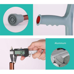 Muleta para antebrazo | Muleta singular par antebrazo con agarre comodo