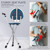 Asiento plegable de baston | Asiento y baston 2 en 1