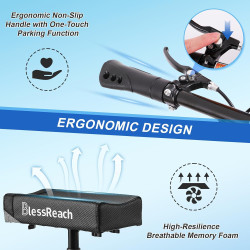 Patinete de rodilla | Patin de rodilla para discapacitados con bolsa integrada