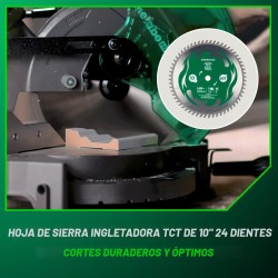 Metabo HPT Sierra de inglete | Con Gran angulo de inglete