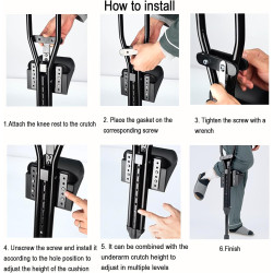 Reposamuñecas para muleta | Acccesorio de muleta para descansar la muñeca