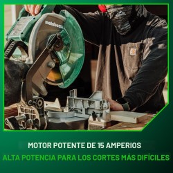 Metabo HPT Sierra de inglete | Con Gran angulo de inglete