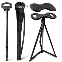 Darza Bastón ajustable con asiento | Baston con asiento ajustable