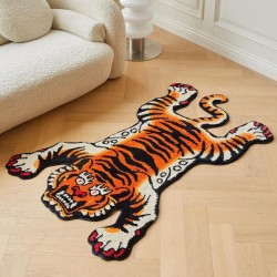 Alfombra de tigre tibetano | Lavable y amigable con las mascotas