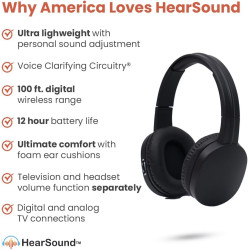 Auriculares inalámbricos para personas con discapacidad auditiva | Con sonido personalizable y claro