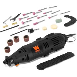 WEN 23101 Herramienta rotativa de velocidad variable de 1 amperio con más de 100 accesorios