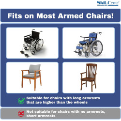 Skil-Care EZ On - Soporte lateral con cubierta de nailon