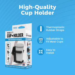 Portavasos portátil para adultos, soporte de bebidas para silla de ruedas