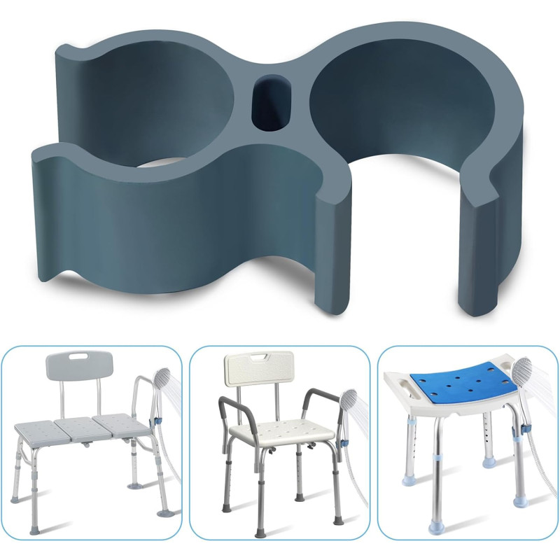 Aliseniors Soporte de cabezal de ducha para silla de ducha