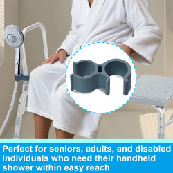 Aliseniors Soporte de cabezal de ducha para silla de ducha