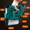 Brad Nailer - Pistola eléctrica de clavos 2 en 1 de 18 G y pistola de grapas con 800 clavos y grapas