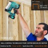 Brad Nailer - Pistola eléctrica de clavos 2 en 1 de 18 G y pistola de grapas con 800 clavos y grapas