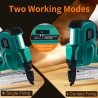 Brad Nailer - Pistola eléctrica de clavos 2 en 1 de 18 G y pistola de grapas con 800 clavos y grapas