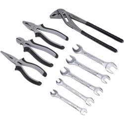 Amazon Basics Juego de herramientas mecanicas | Kit de herramientas mecanicas de 65 piezas
