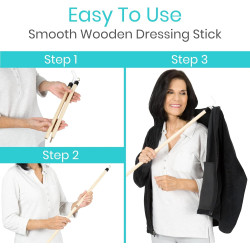 Vive Bastón de vestir para ancianos (27 pulgadas)