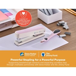 Engrapadora de metal resistente, capacidad de 50 hojas con 1250 grapas y removedor ergonómico de grapas